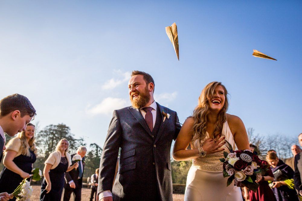 paper plan confetti at huntsham court 